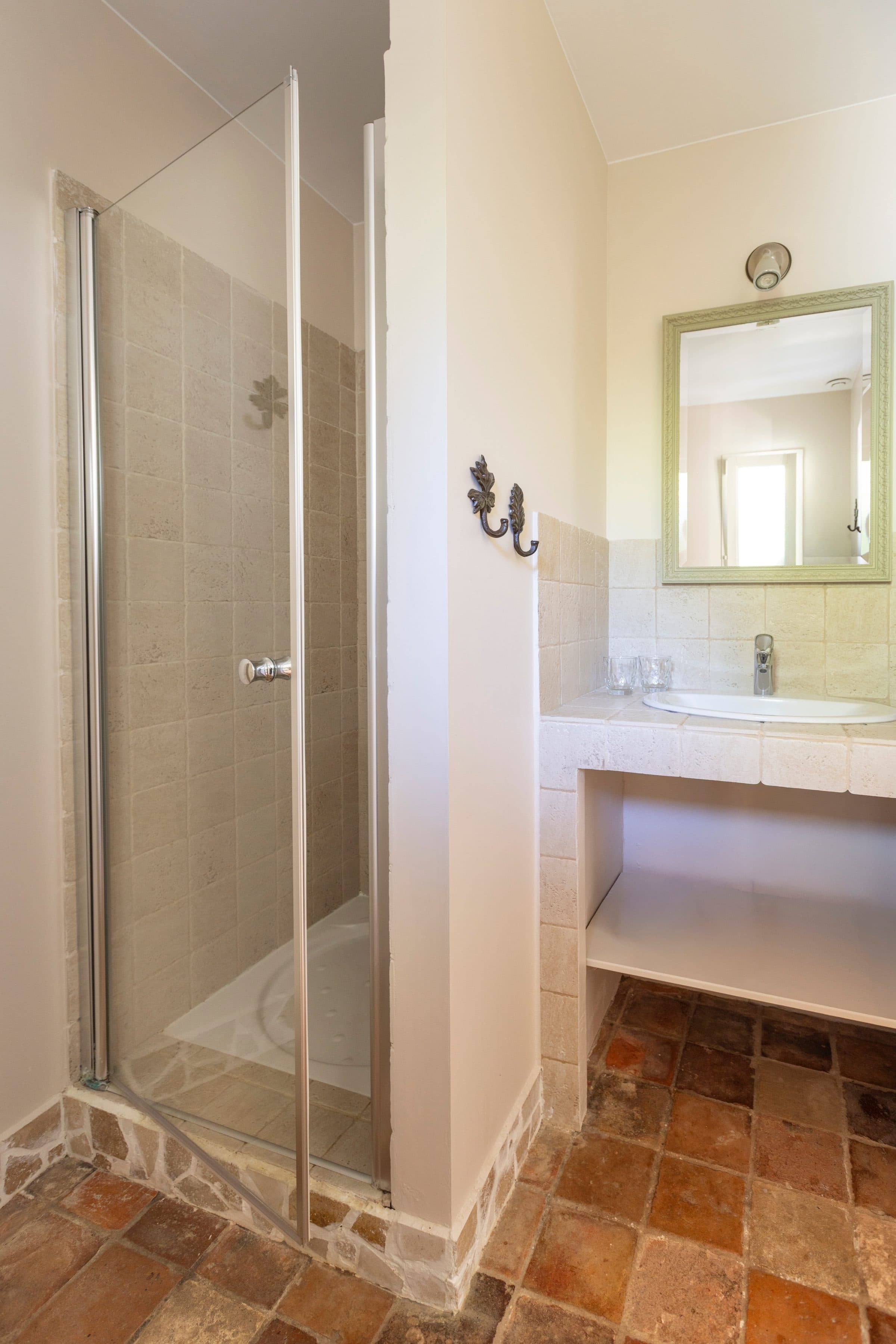 The private stone bathroom